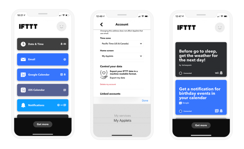 IFTTT app